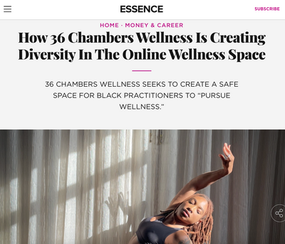 Essence Profiles 36 Chambers Wellness & Host Shelby Adina